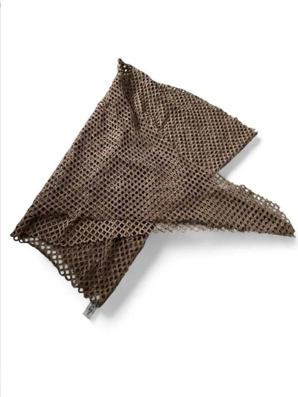 SHEIN Brown Textured Triangle Bikini Set with Cover-Up